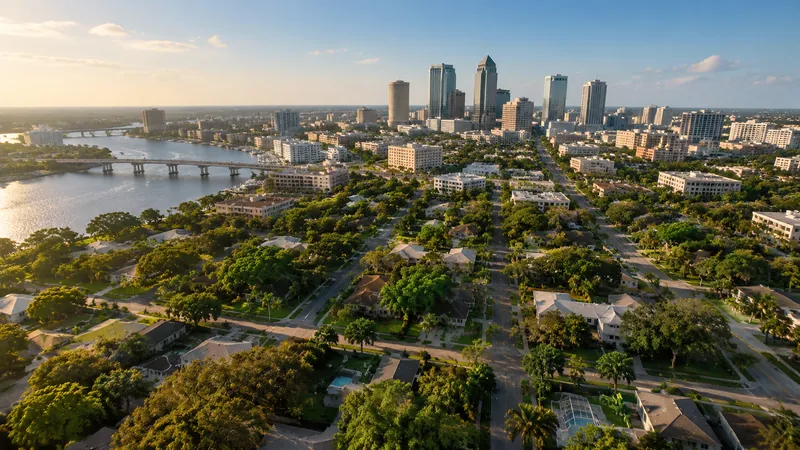 Aerial view of Tampa, FL